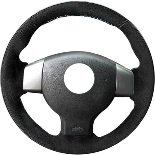 Car-Styling Alcantara Leather Suede DIY Car Steering Wheel Cover for Old Nissan Tiida Livina Sylphy Note Car Accessories