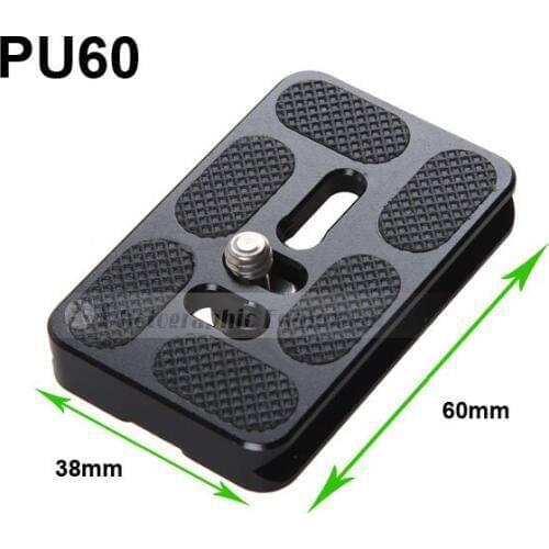 Universal PU60 Camera Quick Release Plate 38X60mm For Arca Swiss Benro B0 B1 B2 J0 J1 Ballhead Camera Photo Studio Accessories