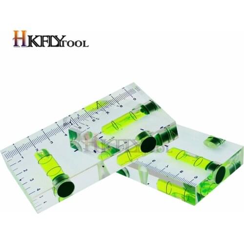 High Quality High Transparent magnetic Level Bubble Mini Spirit level with Three strong magnetic magnets gauges