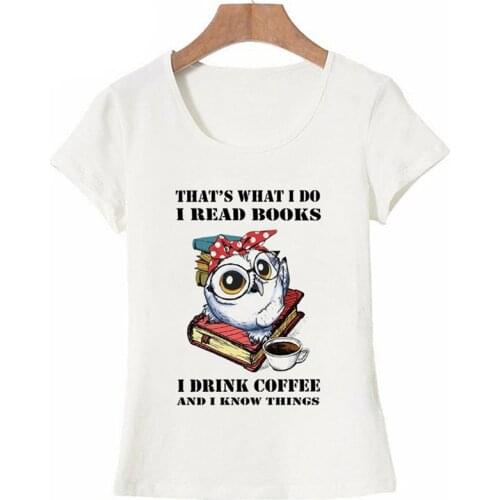 Summer Women Loose T-shirt 2021 Fashion Round Neck Animal Owl Pattern Printing Tshirt Harajuku Style Female Clothing Tshirts