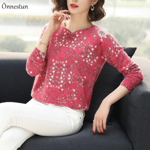 High Quality Sweater Women Casual Autumn Winter Fashion New Print Long Sleeve Sweater Pullover Knitted Pull Femme Sweaters Women