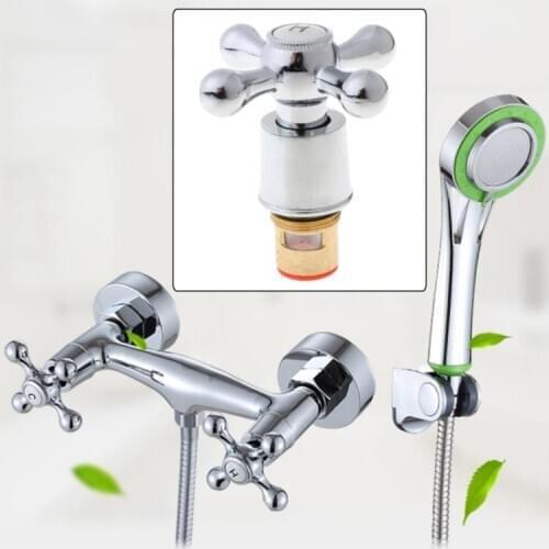 1Set Copper Cross Handle Bath Sink Faucet Handle for Kitchen Bathroom Accessory N58A