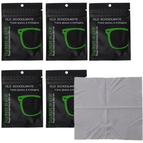 10pcs Eyeglasses Anti-fog Cloth Microfiber Cloth Fabric Glasses Cleaner for Eyeglasses Lenses Camera Phone Screen Pre-moistened