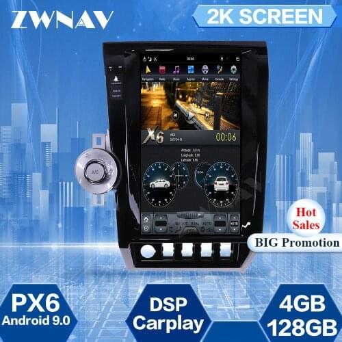 128GB Tesla Screen For Toyota Tundra Sequoia 2007 2008 2009 2010-2013 Android 9 Car Multimedia Player GPS Navi Radio Stereo Unit