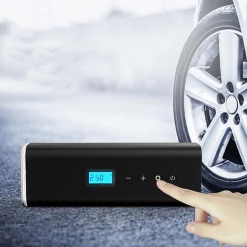 150PSI USB Rechargeable Mini Electric Cordless Wireless Air Compressor Portable LCD Digital Bicycle Balls Tire Inflator