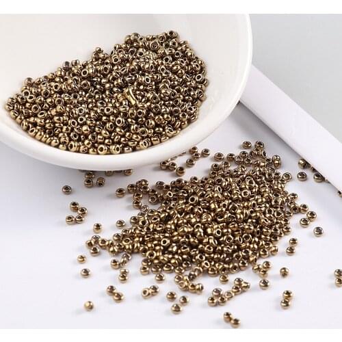 2mm 11/0 Lacquer Colors Glass Seed Beads Spacer Czech Beads Diy For Jewelry Making Fitting Garment Sewing Accessories 1000pcs