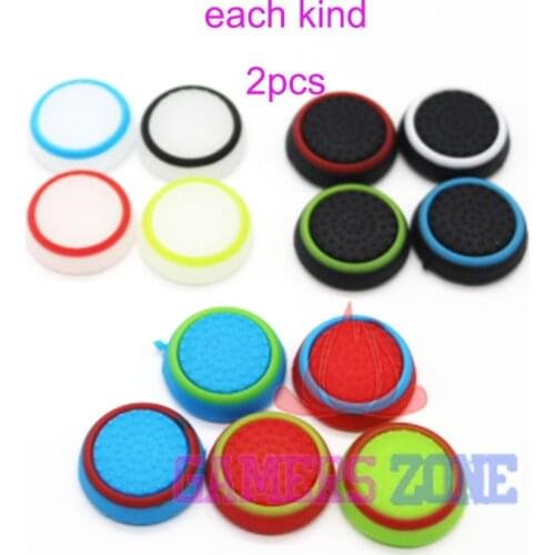 26pcs=13pairs Glow Controller ThumbStick Grips Silicone Case For PS4 PS3 Xbox One / 360