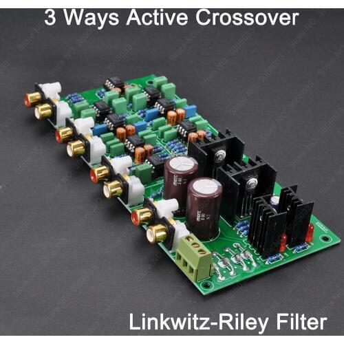 3 Ways -24dB/Oct Crossover Linkwitz-Riley XOVER Active Electrical Frequency Dividing Network For BIAMP Bi-Amping Amplifier Audio
