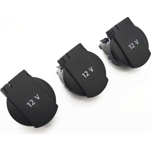 3Pcs Car Interior Accessories Central Armrest Box Back Cover 12v Power Cover Tension sleeve flip For Tiguan 2010-2017 5ND919341C