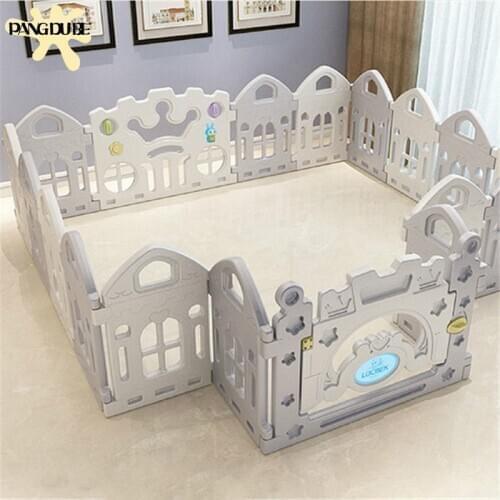 Foldable Baby Playpen Kids Ball Pit Pool Playpen Folding Indoor Baby Playground Fence Child Safety Barrier Childrens Playpen