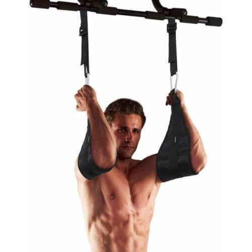 Fitness AB Sling Straps Abdominal Heavy Duty Muscle Training support Hanging Belt Chin Up Sit Up Bar Pull up Suspension belt New