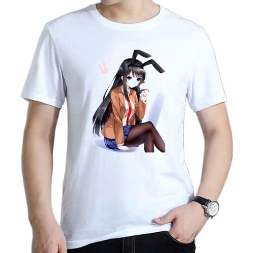 Manga Sakurajima Mai Cosplay T Shirt Men Clothing Harajuku Sweatshirt ​Sexy Anime Rascal Does Not Dream of Bunny Girl Senpai