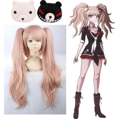 HOT! Dangan Ronpa Danganronpa Hair Clip Junko Enoshima Mono Kuma Mono White Black Bear Anime Cosplay Costumes Birthday Gifts F
