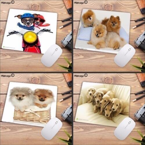 Mairuige Animal Dog Puppies Pictures Cute Hot Desk Computer Mouse Pads for Size 18*22cm and 25*29cm Not Lockedge MousePad