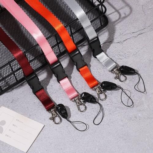 Colorful Mobile Phone Neck Strap Badge Lanyard ID Card Rope Lanyards for Key Neck Strap For Card Badge Gym Key Chain