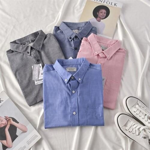 2021 New Cotton Long Sleeve Men Shirts Spring Autumn Solid Slim Fit Stand Collar Shirt Male Clothes Business Dress work Top