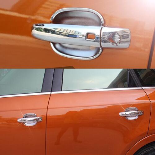 8pcs/set Chrome Auto Exterior Door Handle Trim Cover Car Styling Bezel Sequins For Audi Q3 2012 2013 2014 2015