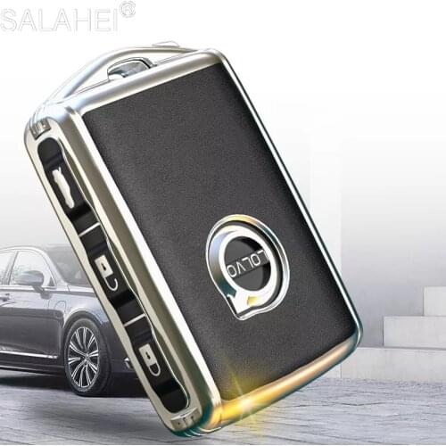New Fashion TPU Car Key Case Key Cover Protection For Volvo XC90 S90 V90 XC60 Car Styling Holder Interior Keychain Shell Bag