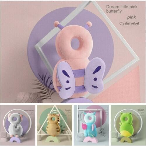 1-3T Toddler Baby Pillows Head Protector Safety Pad Cushion Back Prevent Injured Animal Cartoon Security Pillows