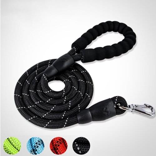 Strong Dog Leash Walking Running Reflective Medium Big Dogs Harness Multicolor Foam Handle Abrasion Resistant Collar Accessories