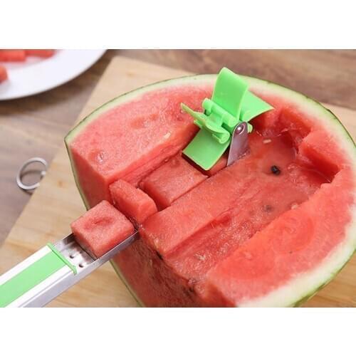 Stainless steel Watermelon Cutter Windmill Shape Watermelon Power Save Cutter Creative Watermelon Cutting Tool Fruit cutter