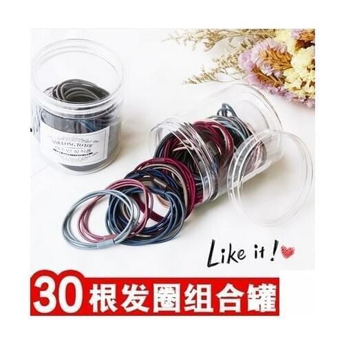 Adult Hair Ring Black Girl Rubber Ring Hair Cords High Elasticity Headwear Simple