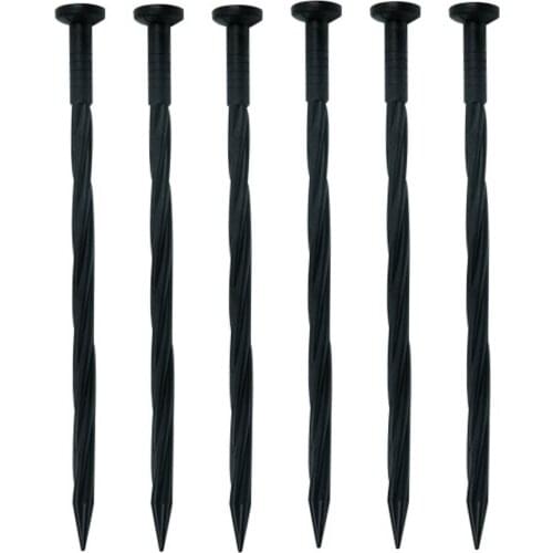 Garden Fixing Ground Nails Pegs Landscape Edging Stakes Garden Lawn Ground Cloth Film Paver Edging Anchoring Spiral Pegs Latest