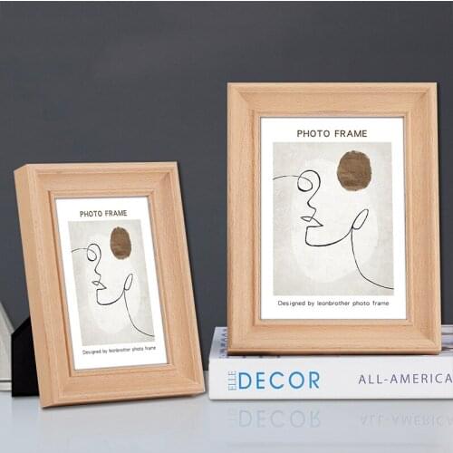 6/7/10 Inch Modern Light Luxury Solid Wood Photo Frame Living Room Ornaments