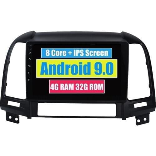 Octa Core Android 9.0 Car Multimedia Player For Hyundai Santa Fe SantaFe 2006 - 2011 Autoradio Bluetooth GPS Navigation Radio