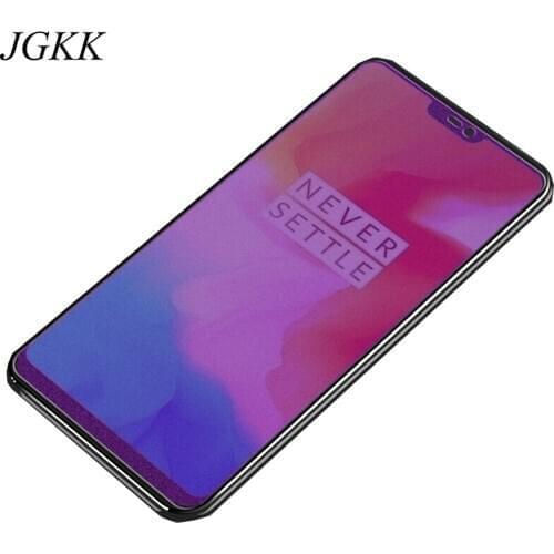 JGKK For OnePlus 6 6T 5 5T Anti Blue Frosted Tempered Glass Screen Protector For One Plus 6T 5T Scratch Proof Protective Film
