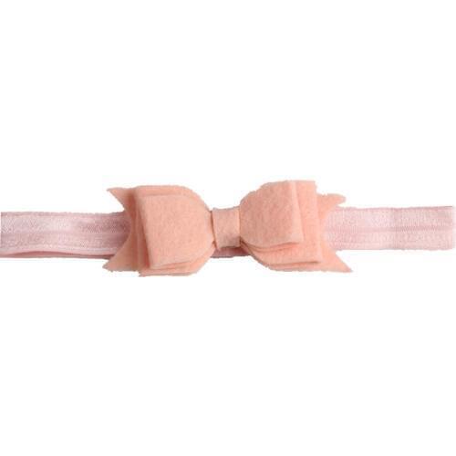 1pcs Baby Felt Bows Headband Solid Color Cotton Toddler Infants Girls elastic hair bands girl turban Headbands bandeau bebe