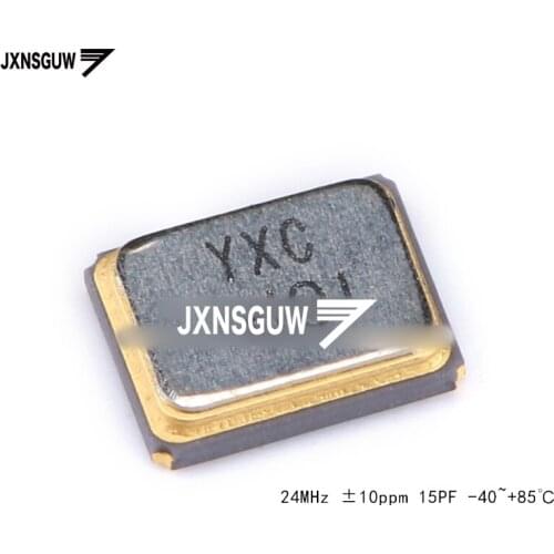 10PCS 2520 SMD passive crystal oscillator / YSX221SL 24MHz 10ppm 15PF X252024MPB4SI 4 foot
