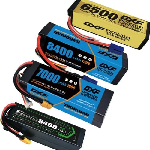 2PCS VARCS Lipo Batteries 2S 7.4V 6500mAh 120C/240C HardCase for RC 1/8 /10 Car Off-Road Buggy Truck Boats Drone salash Parts