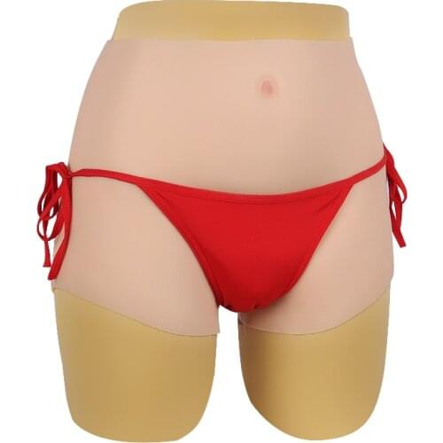 82CM Silicone Realistic Vagina Panty Shemale Crossdresser Pussy Pants Transgender Artificial Sex Fake Underwear Enhancer Hip 1G