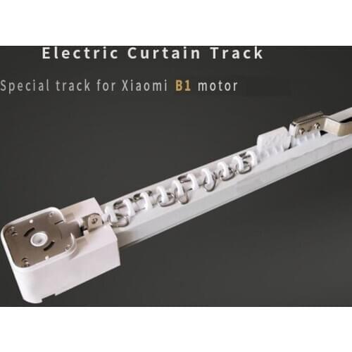 Free shipping silent quality motorized curtain track for B1 motor home smart life electric curtain track