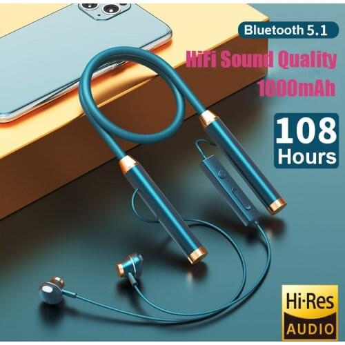 108Hour Fone Bluetooth Wireless Headphone Stereo HiFi Sports Waterproof Earphones Noise Reduction With Microphone Fone De Ouvido