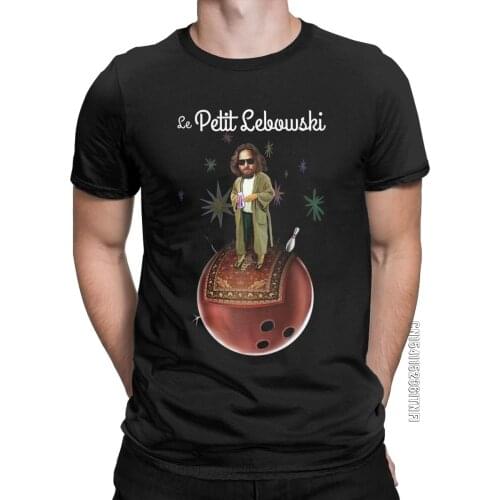 Big Lebowski T-Shirt For Men Humorous Cotton Tees Crewneck Classic Short Sleeve T Shirts Gift Idea Clothing
