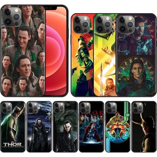 Phone Case For iPhone 12 11 13 Pro Max X XR XS 7 8 6 6s Plus 5S 5 SE 2020 12 13 Mini Silicone Fundas Thor Marvel Loki