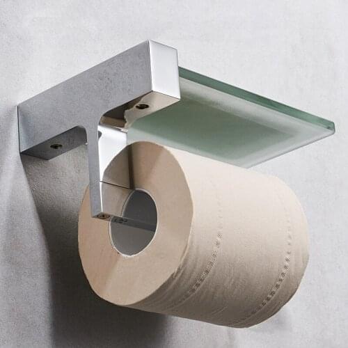 Bathroom Stainless Steel Toilet Roll Holder Wall Mount WC Paper Phone Holder Tissue Boxes Kitchen Paper Towel Holder