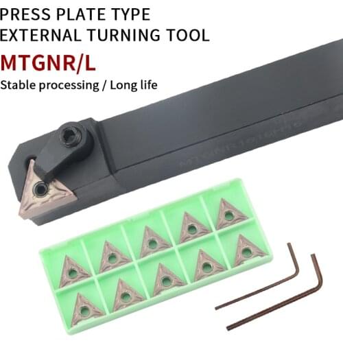 MTGNR/L MTGNR1616/2020/2525/3232 External Turning Tool Holder for Carbide Inserts TNMG16 Lathe CNC Cutting Tools
