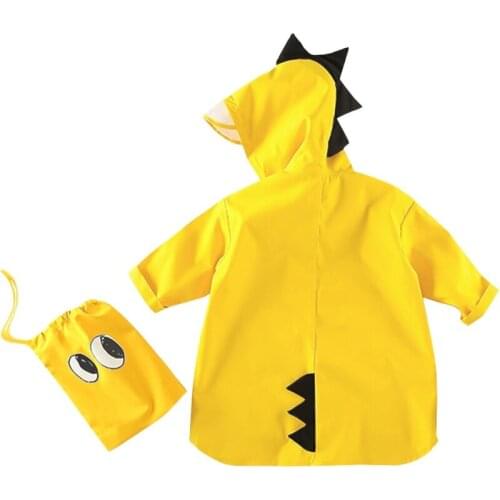 1pcs Cute Dinosaur Polyester Baby Raincoat Outdoor Waterproof Rain Coat Children Impermeable Poncho Boy Girl Rain Jacket Gift