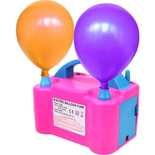 Electric Balloon Inflator Pump EU Plug High Voltage Double Hole Portable Inflatable Air Compressor Blower Balloon Pumps