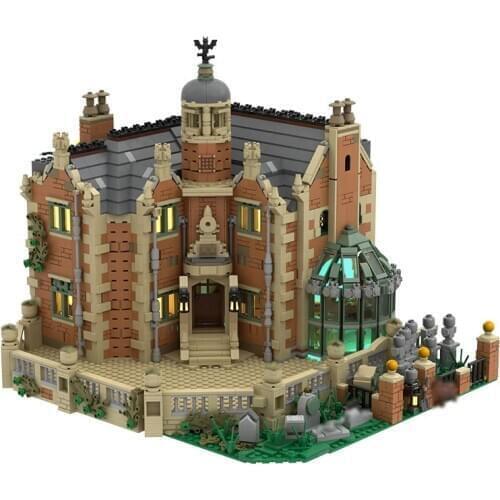 The Haunted Manor Ghost House Collection Model Haunted Ghost Castle Ideas City Streetview MOC Building Blocks Bricks Kid Toys