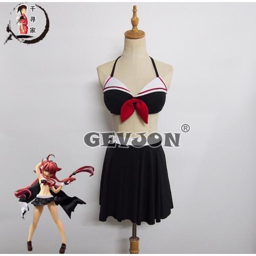 Game Collection Kawaka Cosplay Costume Black Sexy Swimsuit/Bikini Full Set Role Play Clothing High-End Custom Make Any Size