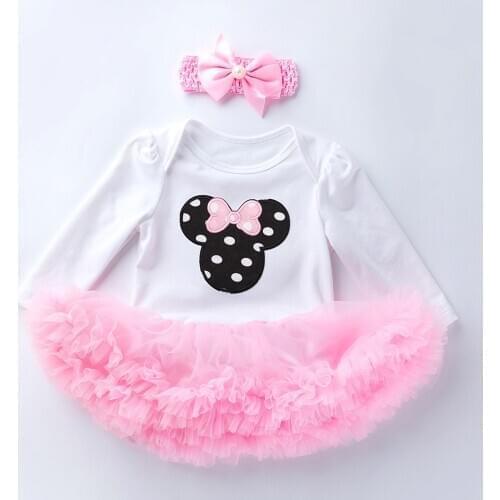 Newborn clothes baby cotton spring and autumn clothing baby set baby girl 2pcs suit classic cartoon romper skirt