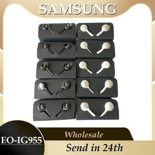 SAMSUNG Earphones EO-IG955 earphone 5/10/20/50 wholesale In-ear Mic Wire Headset for SAMSUNG galxy s6 s7 s8 s9 S10 Smartphone