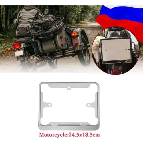 Motorcycle License Plate Frame Number Plate Cover Protection for Russian Moto Universal
