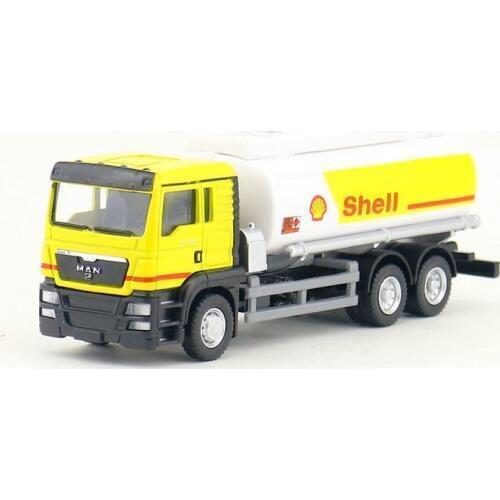 RMZ City/Diecast Toy Car Model/1:64 Scale/MAN Shell Tank Truck Tractor/Vehicle Educational Collection/Gift For Children