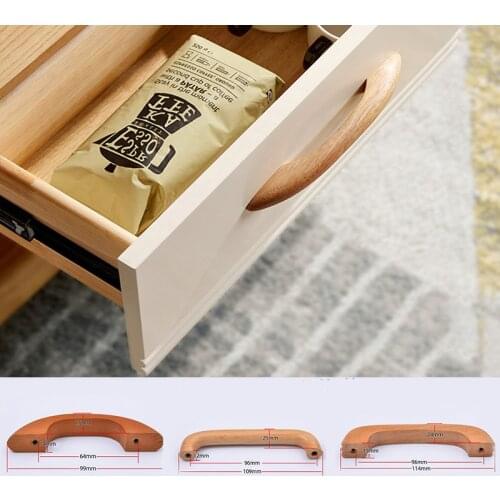 Solid Wood Bow Sahped Cabinet Pull Handle For Chest Drawer Furniture Cupboard Closet Wardrobe Cupboard Cabinet Handle Door Pulls