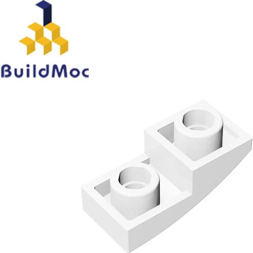 BuildMOC Compatible Assembles Particles 24201 1x2 For Building Blocks Parts DIY LOGO Educational Cre